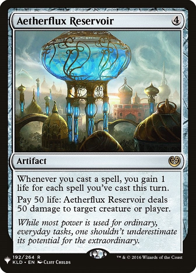 Image for Aetherflux Reservoir (192) [The List Reprints] - Magic: The Gathering