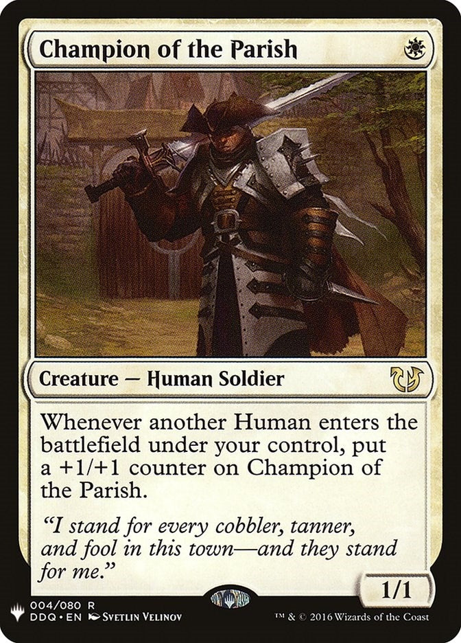 Image for Champion of the Parish (4) [The List Reprints] - Magic: The Gathering