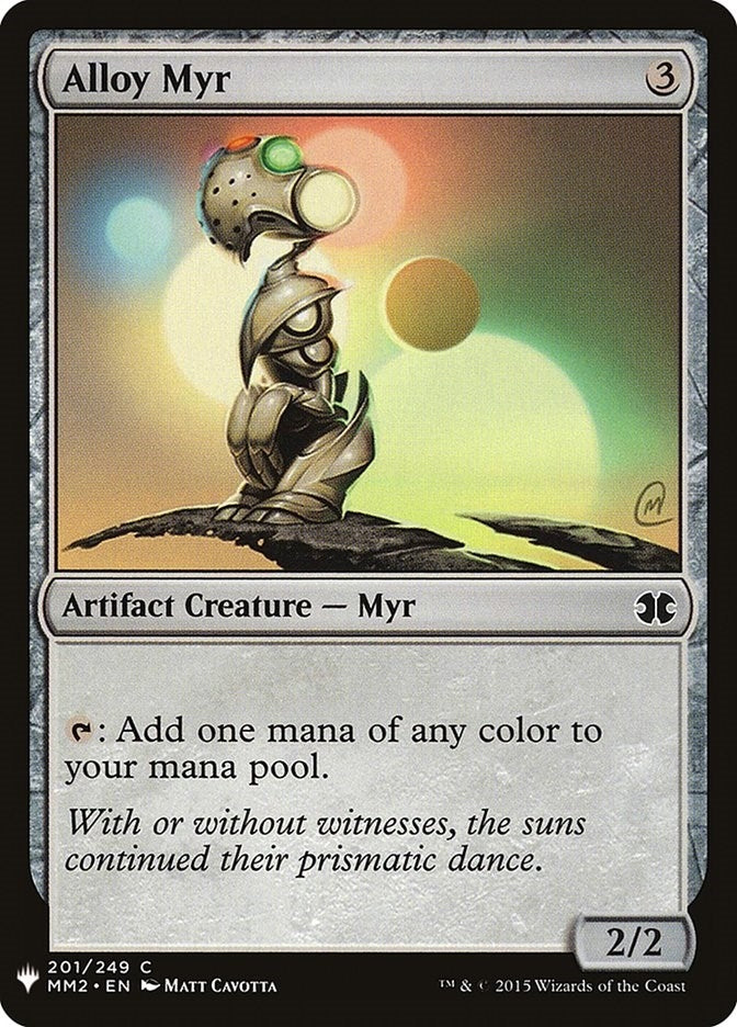 Image for Alloy Myr (201) [The List Reprints] - Magic: The Gathering