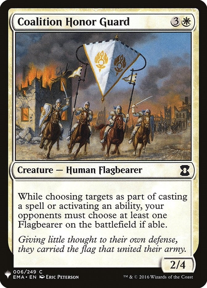 Image for Coalition Honor Guard (6) [The List Reprints] - Magic: The Gathering