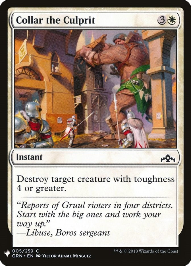 Image for Collar the Culprit (5) [The List Reprints] - Magic: The Gathering
