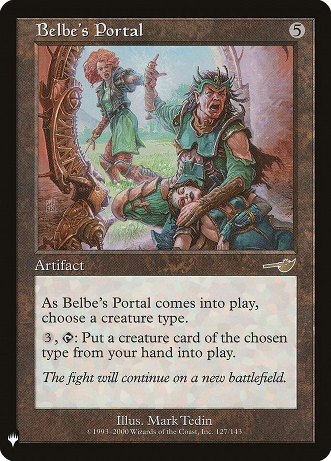 Image for Belbe's Portal (127) [The List Reprints] - Magic: The Gathering