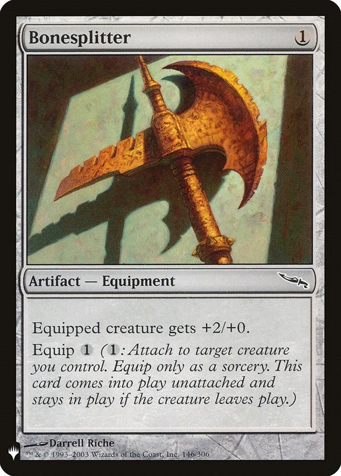Image for Bonesplitter (146) [The List Reprints] - Magic: The Gathering