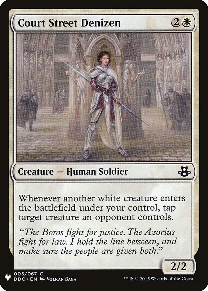 Image for Court Street Denizen (5) [The List Reprints] - Magic: The Gathering