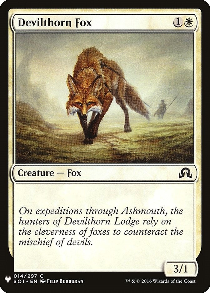 Image for Devilthorn Fox (14) [The List Reprints] - Magic: The Gathering