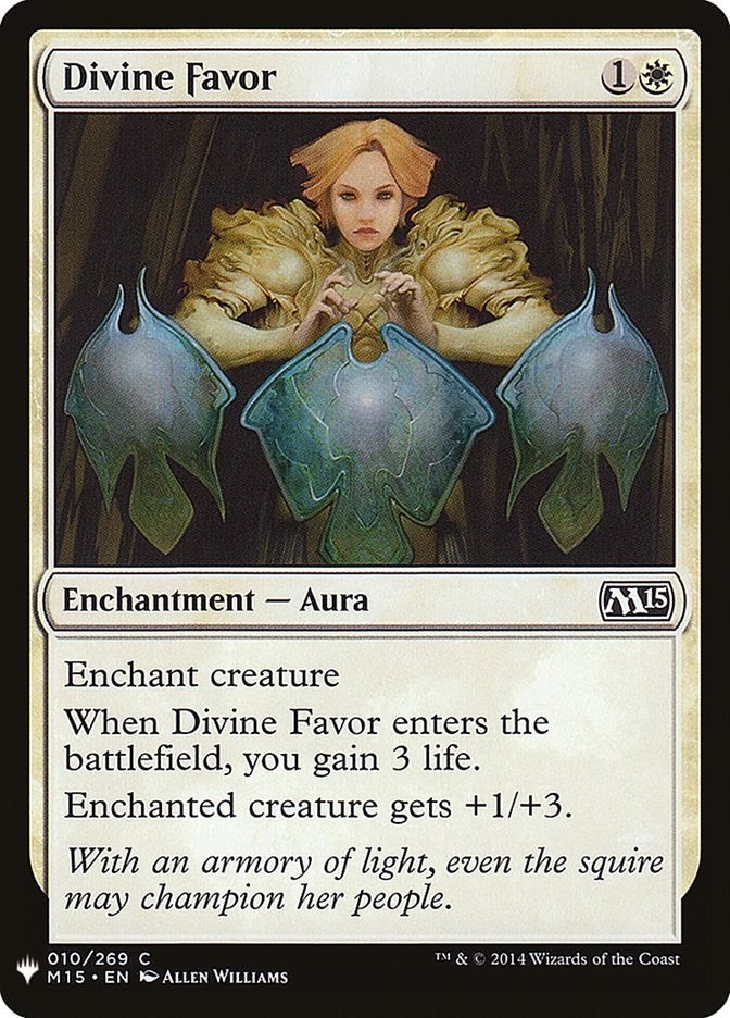 Image for Divine Favor (10) [The List Reprints] - Magic: The Gathering