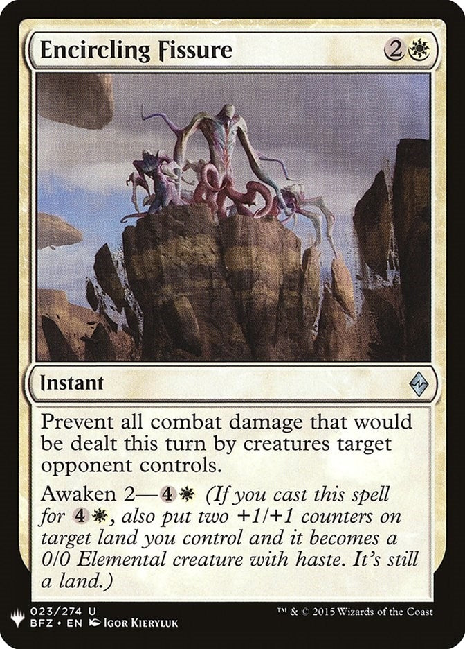 Encircling Fissure (23) [The List Reprints]