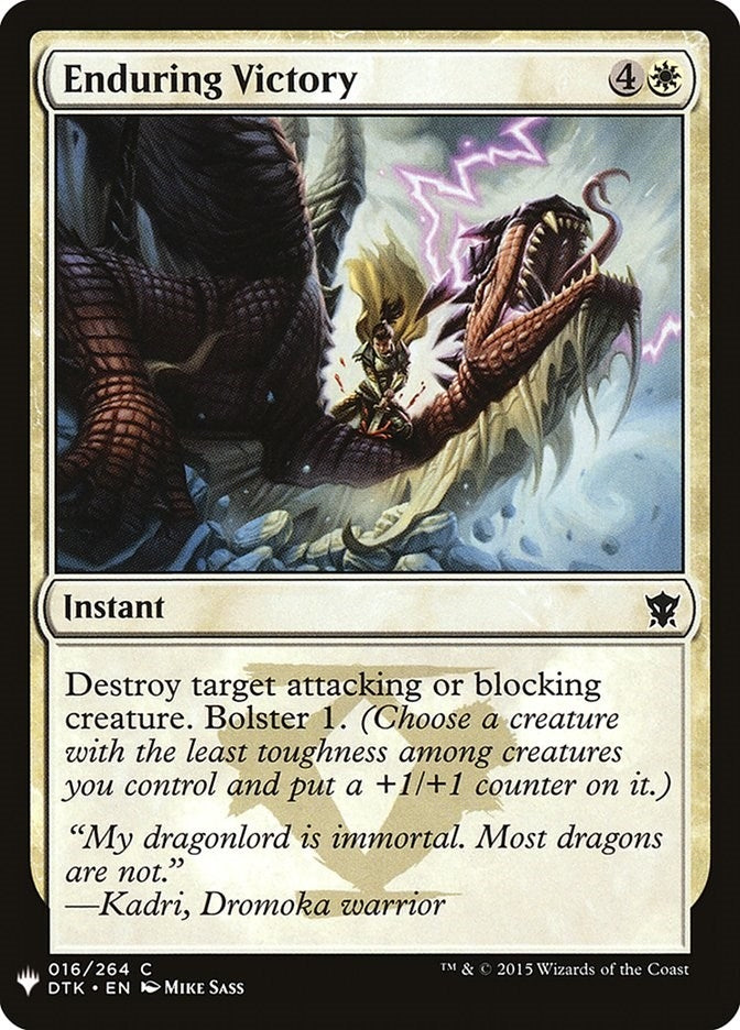 Image for Enduring Victory (16) [The List Reprints] - Magic: The Gathering