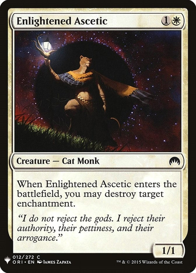 Image for Enlightened Ascetic (12) [The List Reprints] - Magic: The Gathering