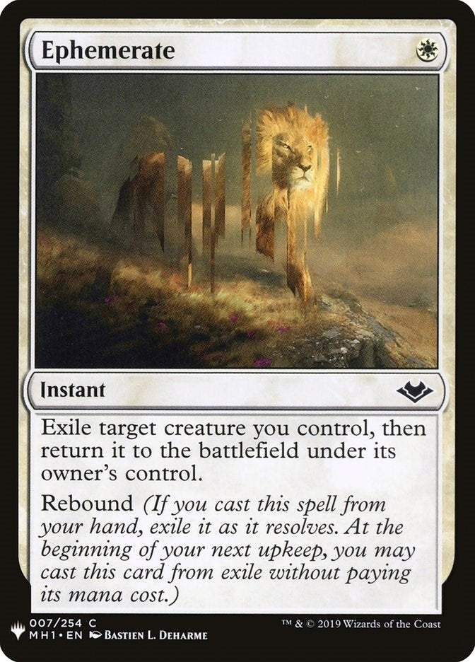 Image for Ephemerate (7) [The List Reprints] - Magic: The Gathering