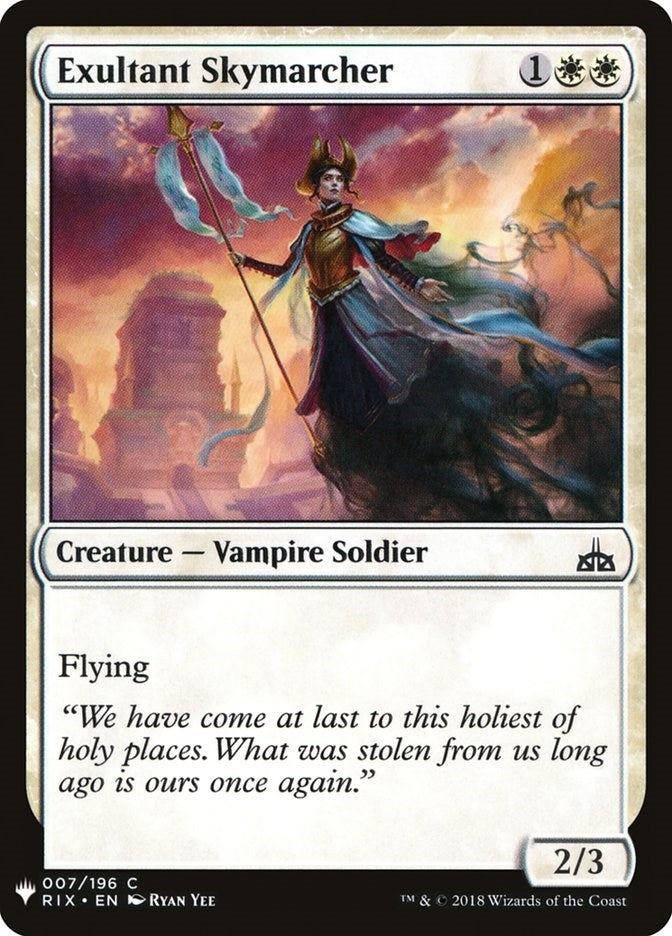 Image for Exultant Skymarcher (7) [The List Reprints] - Magic: The Gathering