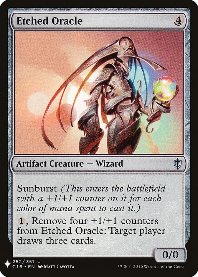 Image for Etched Oracle (252) [The List Reprints] - Magic: The Gathering