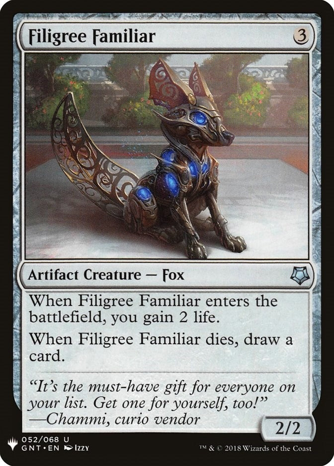 Filigree Familiar (52) [The List Reprints]