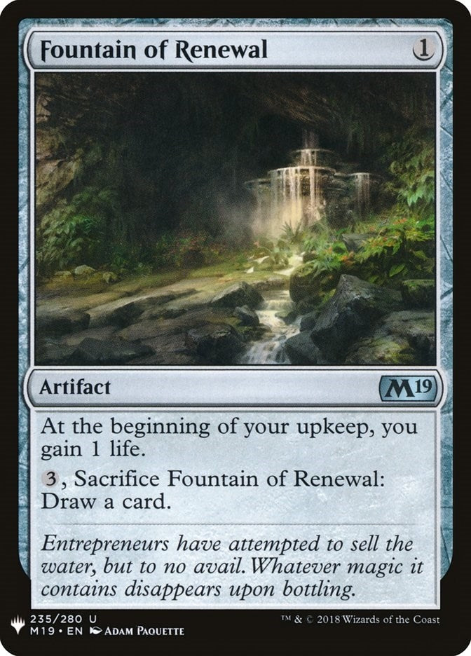 Image for Fountain of Renewal (235) [The List Reprints] - Magic: The Gathering