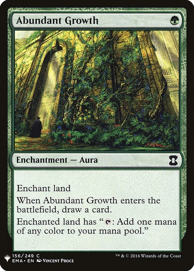 Image for Abundant Growth (156) [The List Reprints] - Magic: The Gathering
