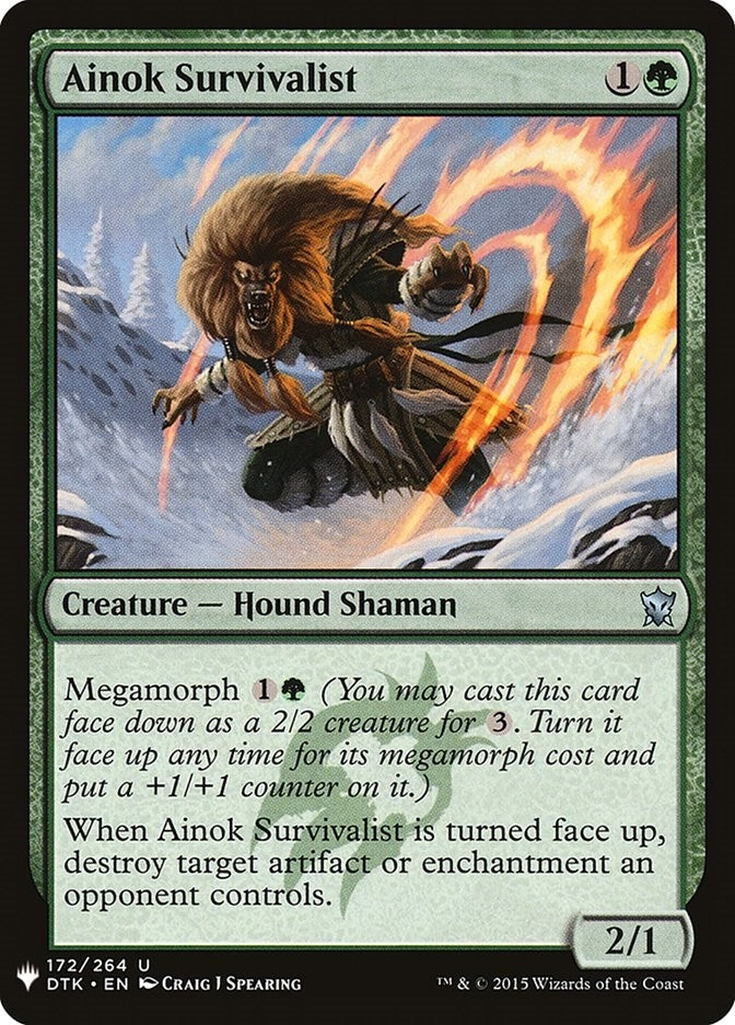 Image for Ainok Survivalist (172) [The List Reprints] - Magic: The Gathering