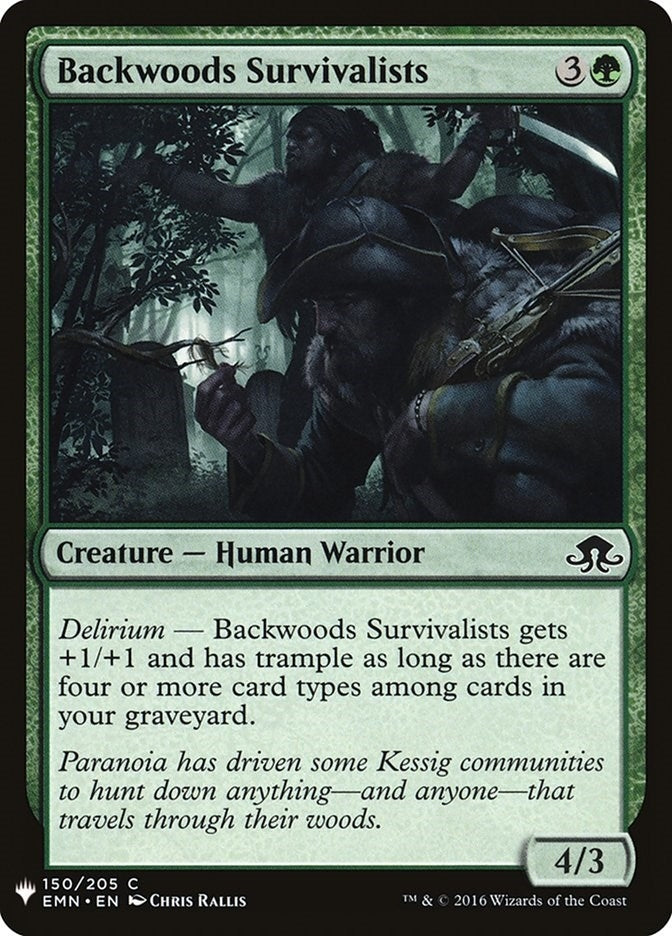 Image for Backwoods Survivalists (150) [The List Reprints] - Magic: The Gathering
