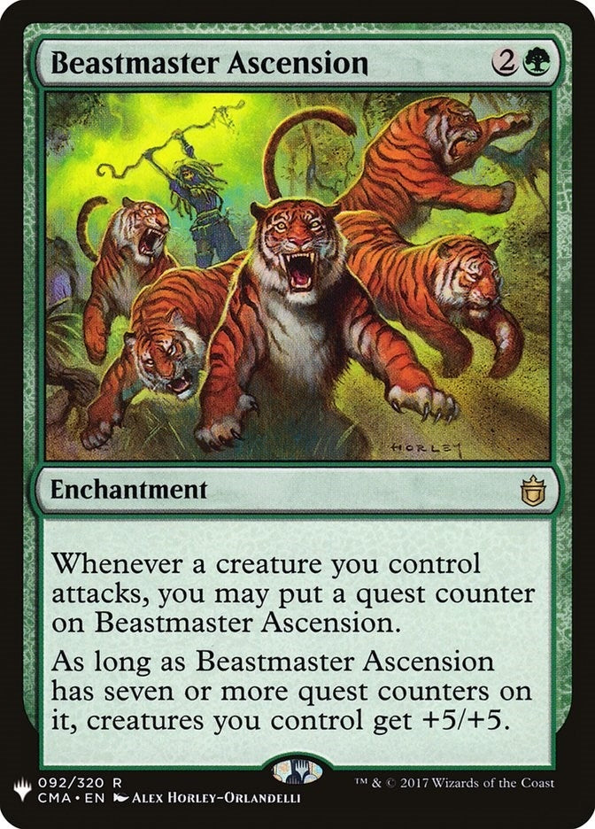 Image for Beastmaster Ascension (CMA) (92) [The List Reprints] - Magic: The Gathering