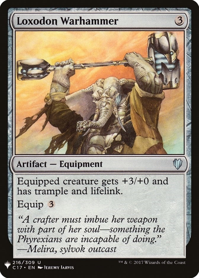 Image for Loxodon Warhammer (216) [The List Reprints] - Magic: The Gathering