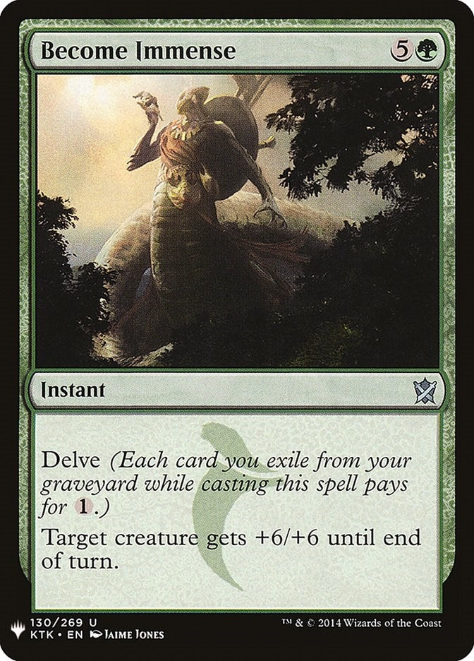 Image for Become Immense (130) [The List Reprints] - Magic: The Gathering