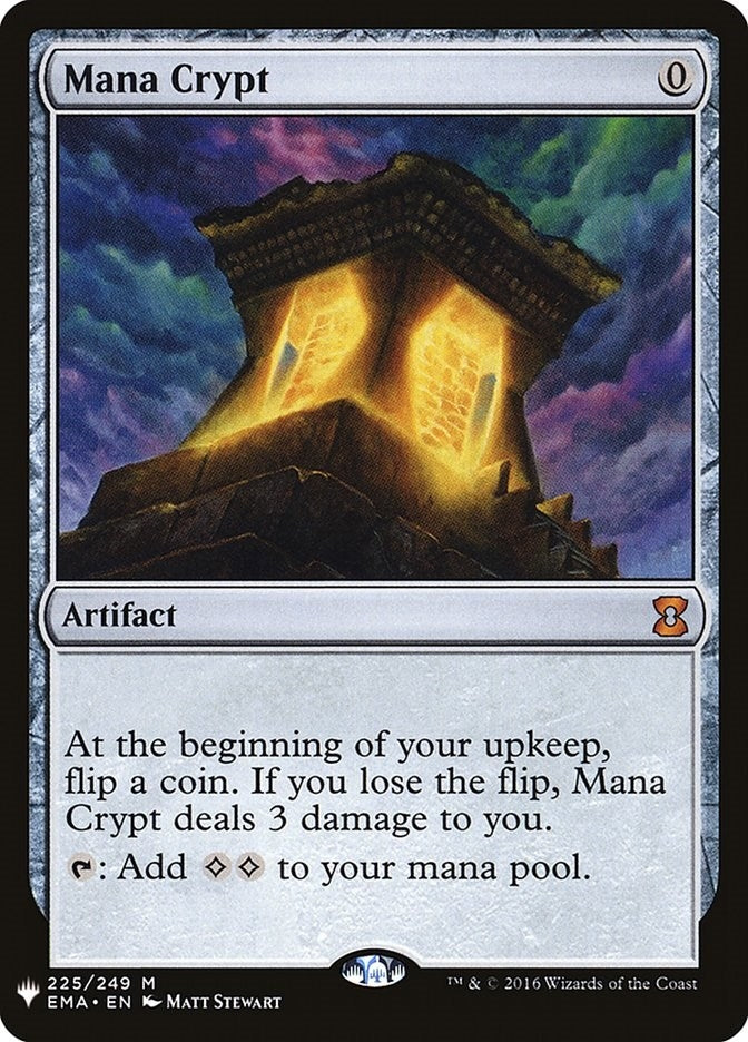 Image for Mana Crypt (225) [The List Reprints] - Magic: The Gathering