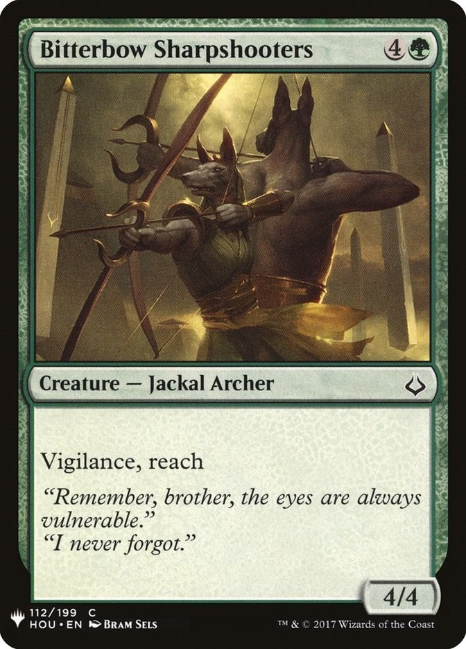 Image for Bitterbow Sharpshooters (112) [The List Reprints] - Magic: The Gathering
