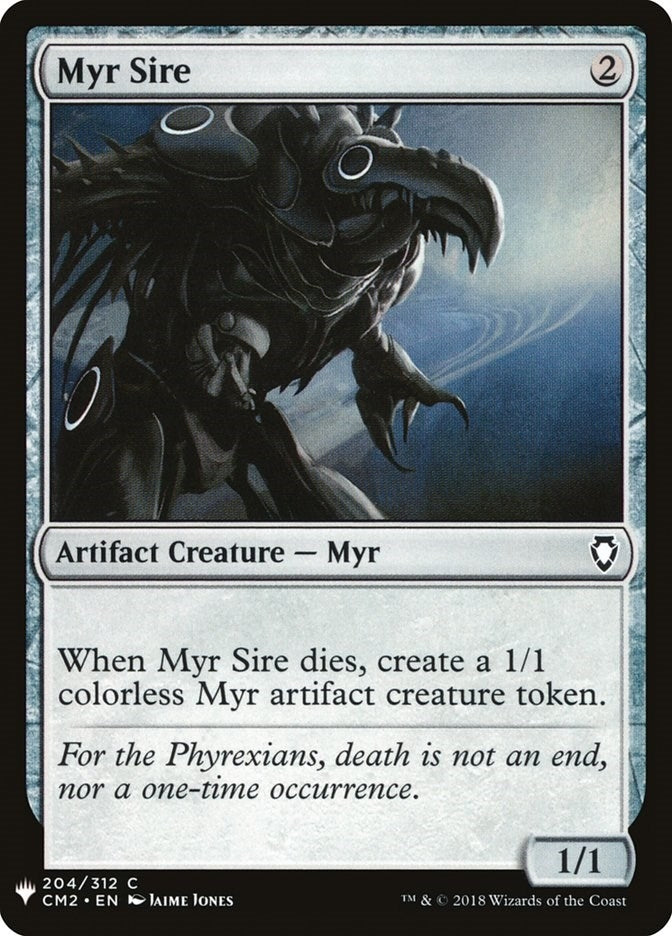 Image for Myr Sire (204) [The List Reprints] - Magic: The Gathering