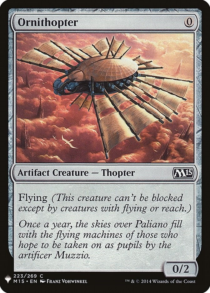 Image for Ornithopter (223) [The List Reprints] - Magic: The Gathering