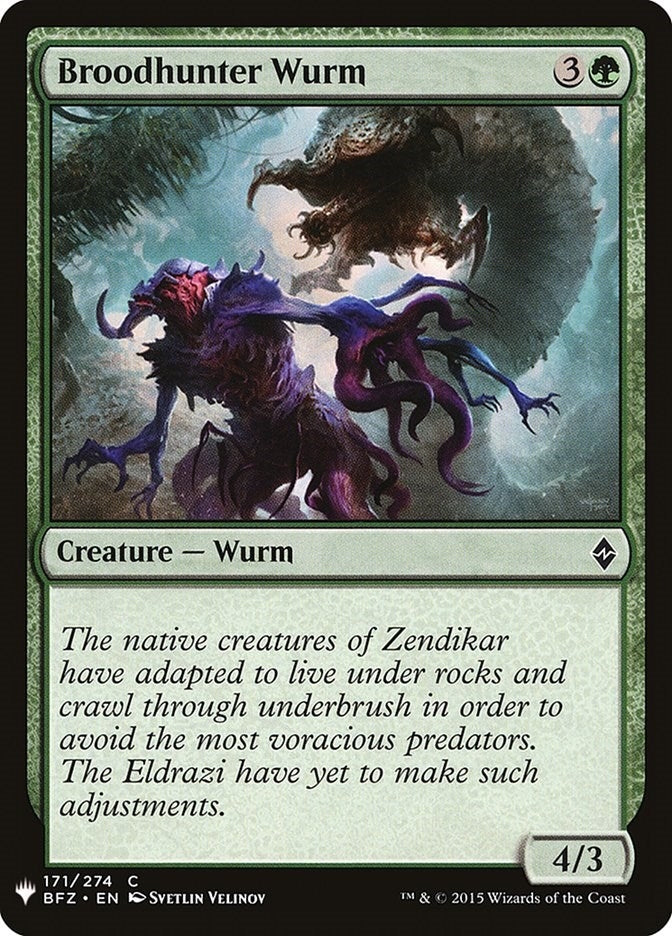 Image for Broodhunter Wurm (171) [The List Reprints] - Magic: The Gathering