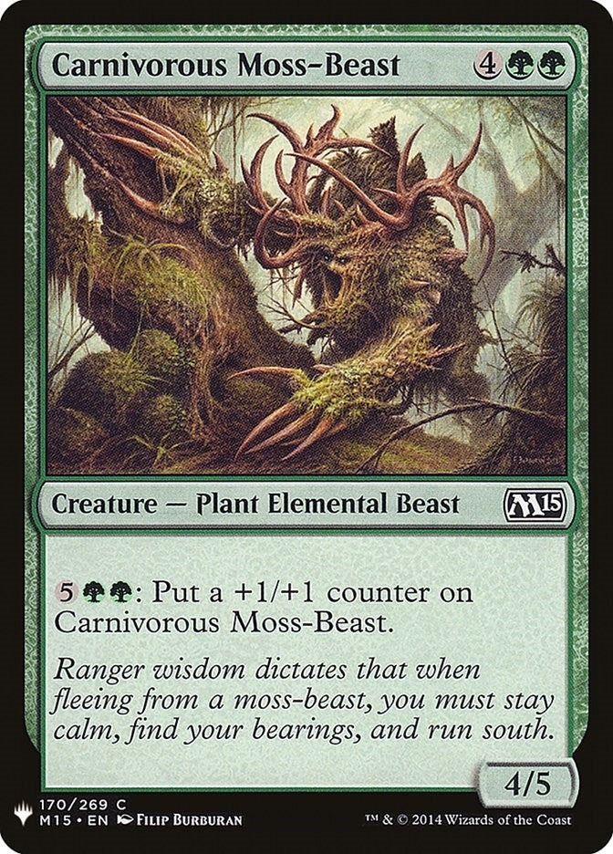 Image for Carnivorous Moss-Beast (170) [The List Reprints] - Magic: The Gathering