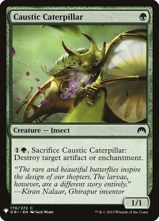 Image for Caustic Caterpillar (170) [The List Reprints] - Magic: The Gathering