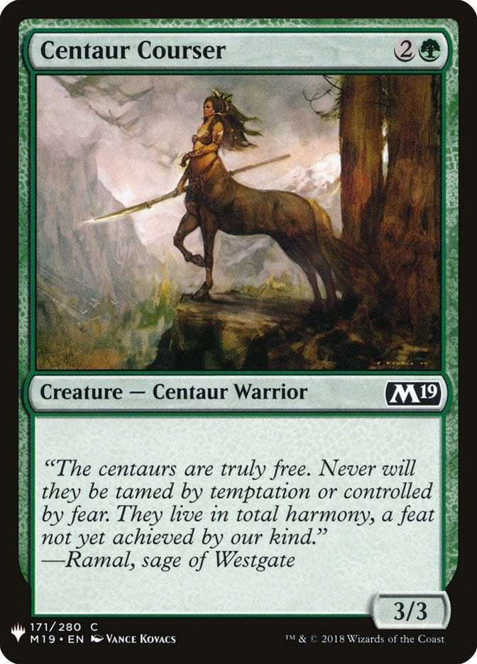 Image for Centaur Courser (171) [The List Reprints] - Magic: The Gathering