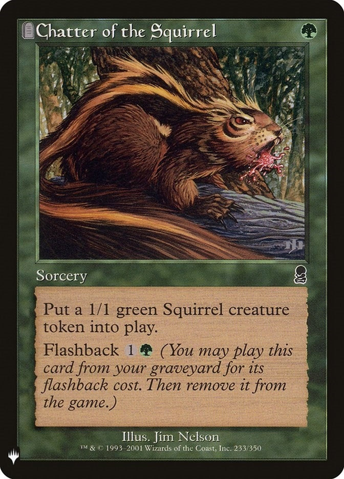 Image for Chatter of the Squirrel (233) [The List Reprints] - Magic: The Gathering