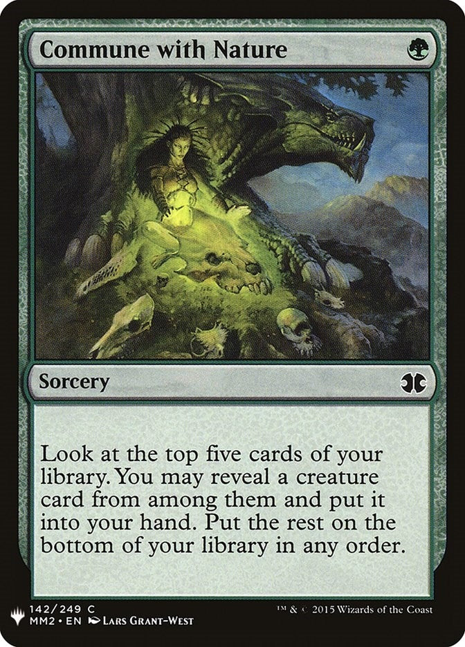 Image for Commune with Nature (142) [The List Reprints] - Magic: The Gathering