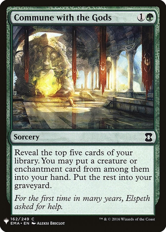 Image for Commune with the Gods (162) [The List Reprints] - Magic: The Gathering
