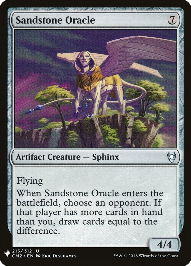 Image for Sandstone Oracle (CM2) (213) [The List Reprints] - Magic: The Gathering