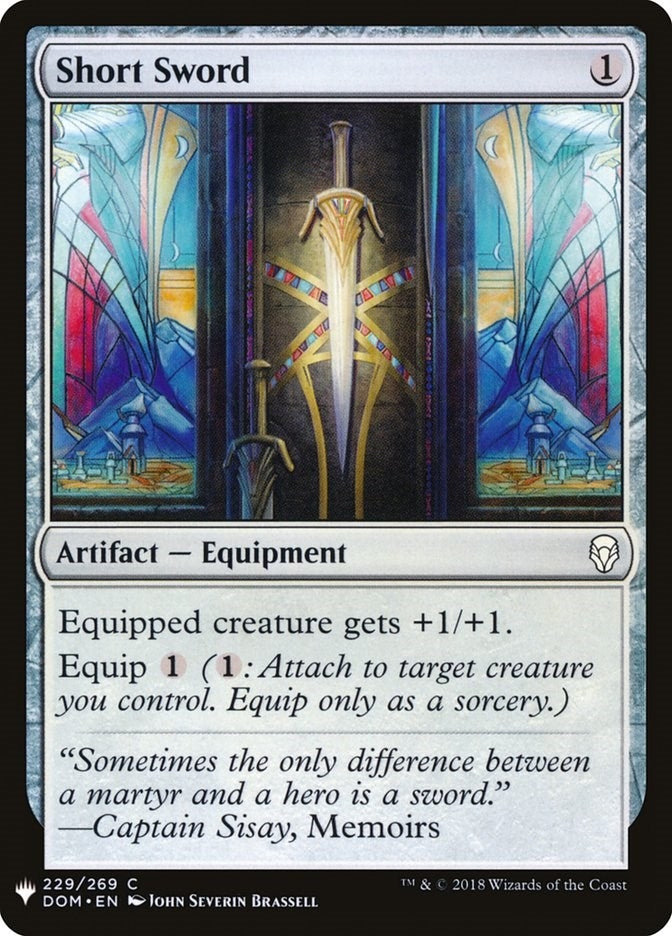 Image for Short Sword (229) [The List Reprints] - Magic: The Gathering
