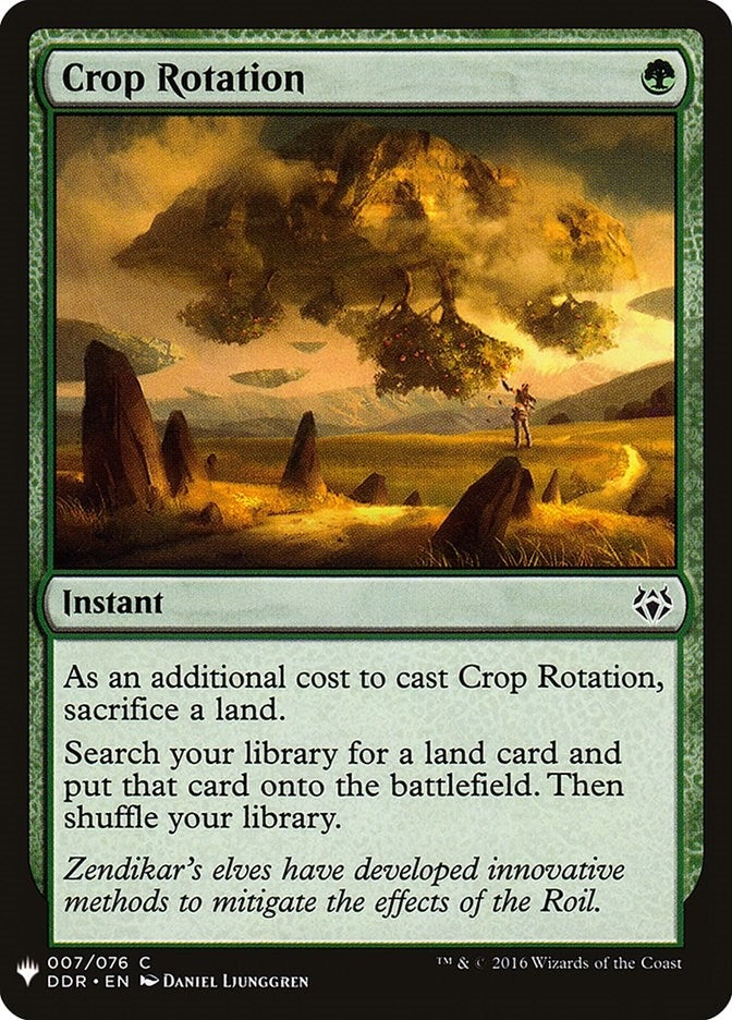 Image for Crop Rotation (7) [The List Reprints] - Magic: The Gathering