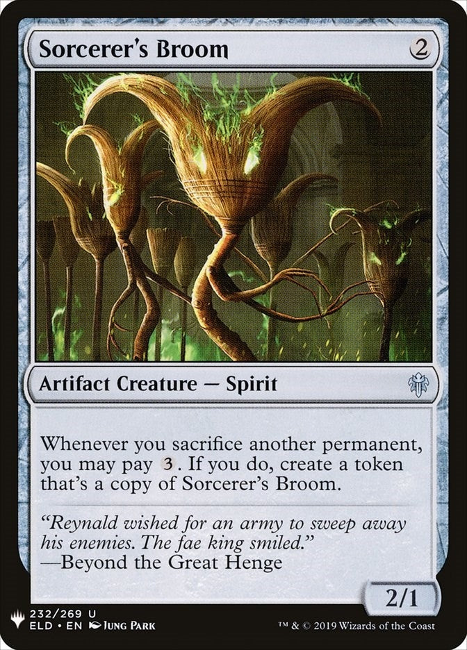 Image for Sorcerer's Broom (232) [The List Reprints] - Magic: The Gathering