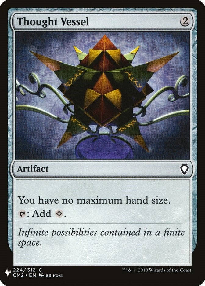 Image for Thought Vessel (CM2) (224) [The List Reprints] - Magic: The Gathering