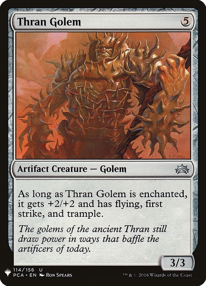 Image for Thran Golem (114) [The List Reprints] - Magic: The Gathering
