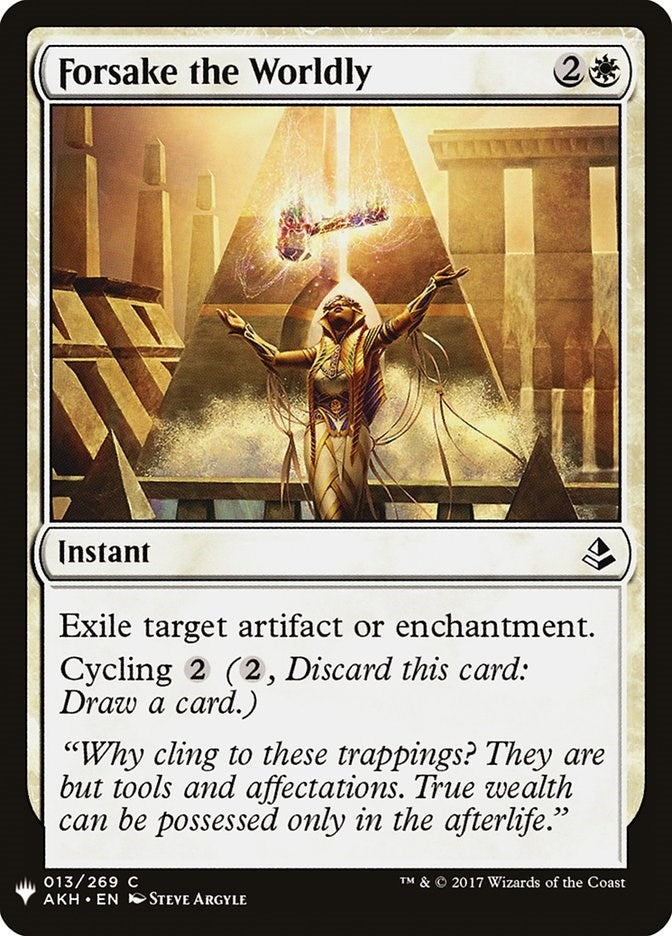 Image for Forsake the Worldly (13) [The List Reprints] - Magic: The Gathering