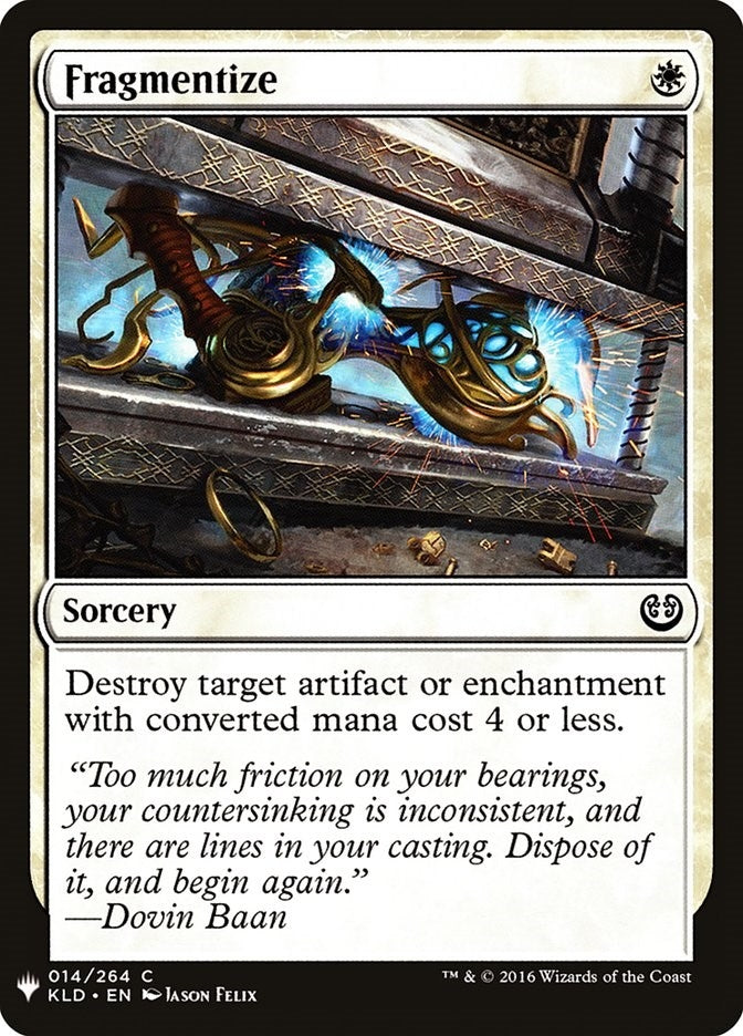 Image for Fragmentize (14) [The List Reprints] - Magic: The Gathering
