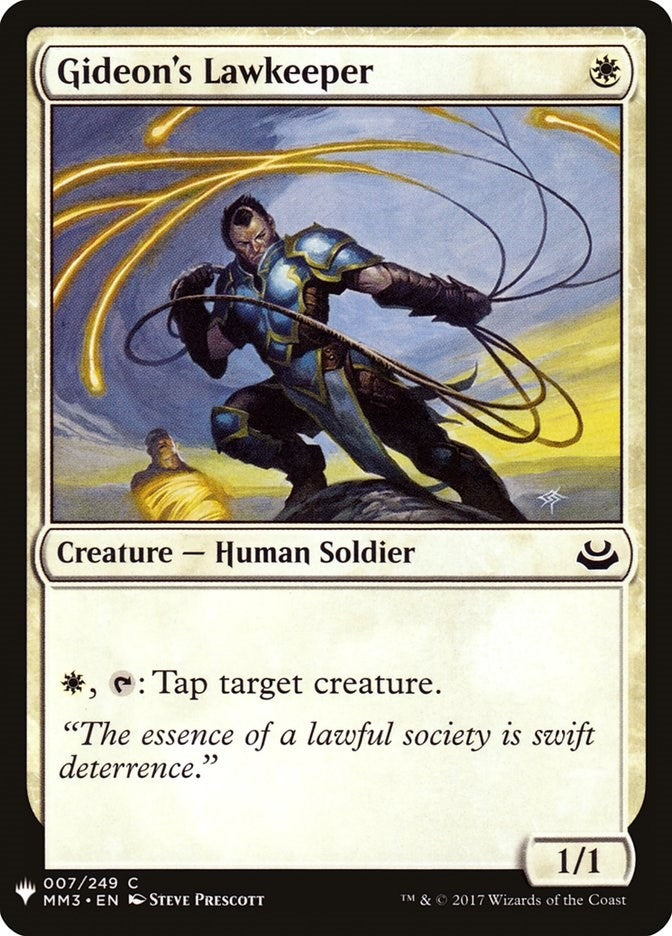 Image for Gideon's Lawkeeper (7) [The List Reprints] - Magic: The Gathering