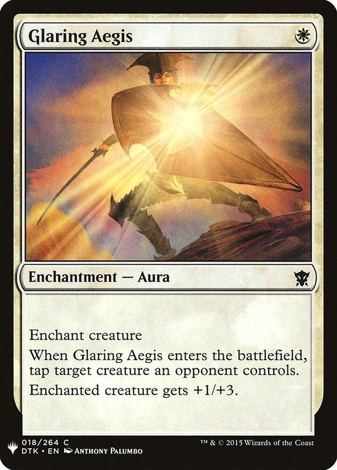 Image for Glaring Aegis (18) [The List Reprints] - Magic: The Gathering