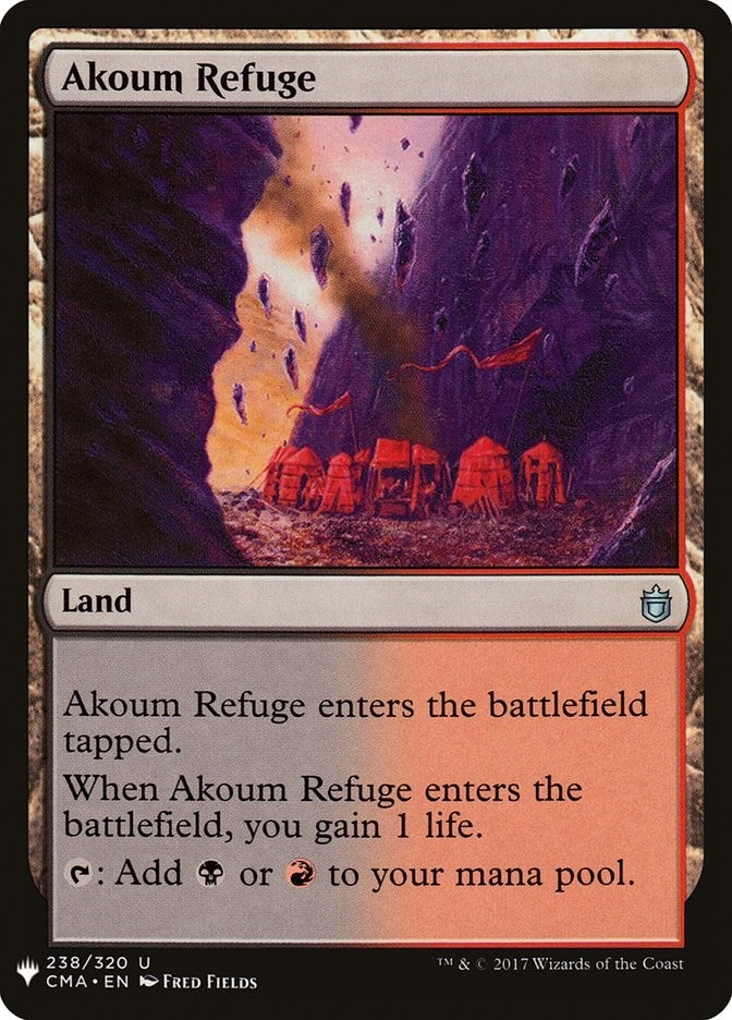 Image for Akoum Refuge (238) [The List Reprints] - Magic: The Gathering