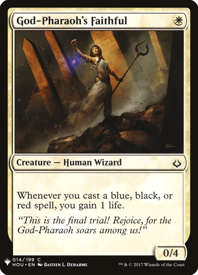 God-Pharaoh's Faithful (14) [The List Reprints]