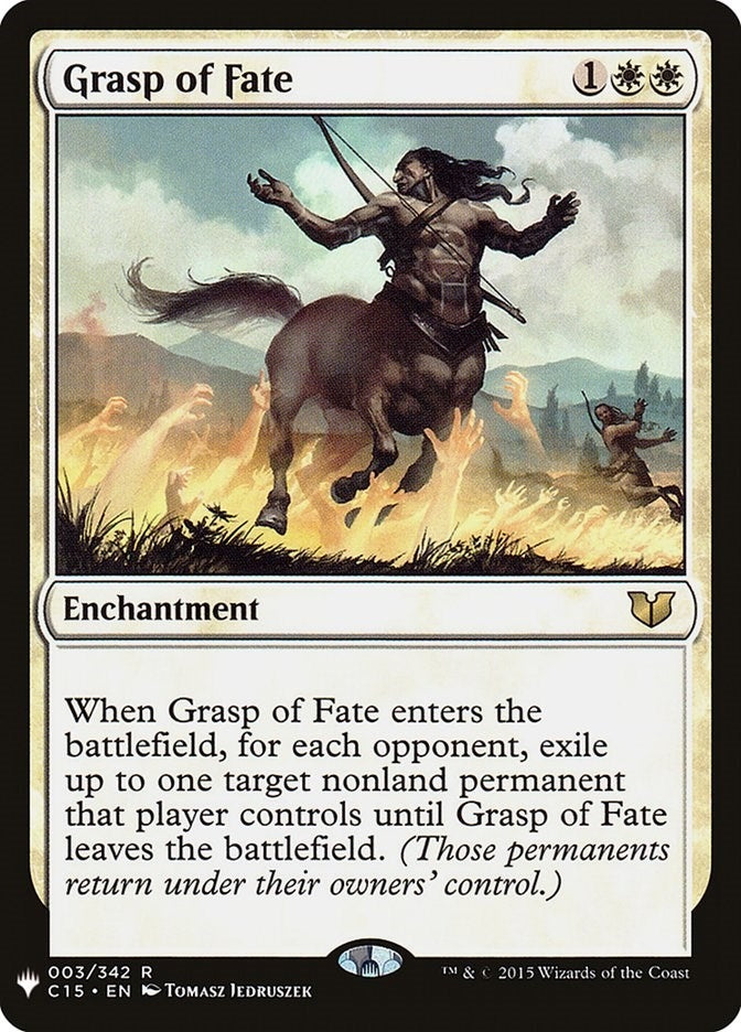 Image for Grasp of Fate (003/342) [The List Reprints] - Magic: The Gathering