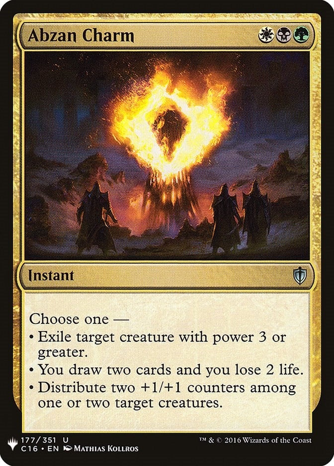 Image for Abzan Charm (177) [The List Reprints] - Magic: The Gathering