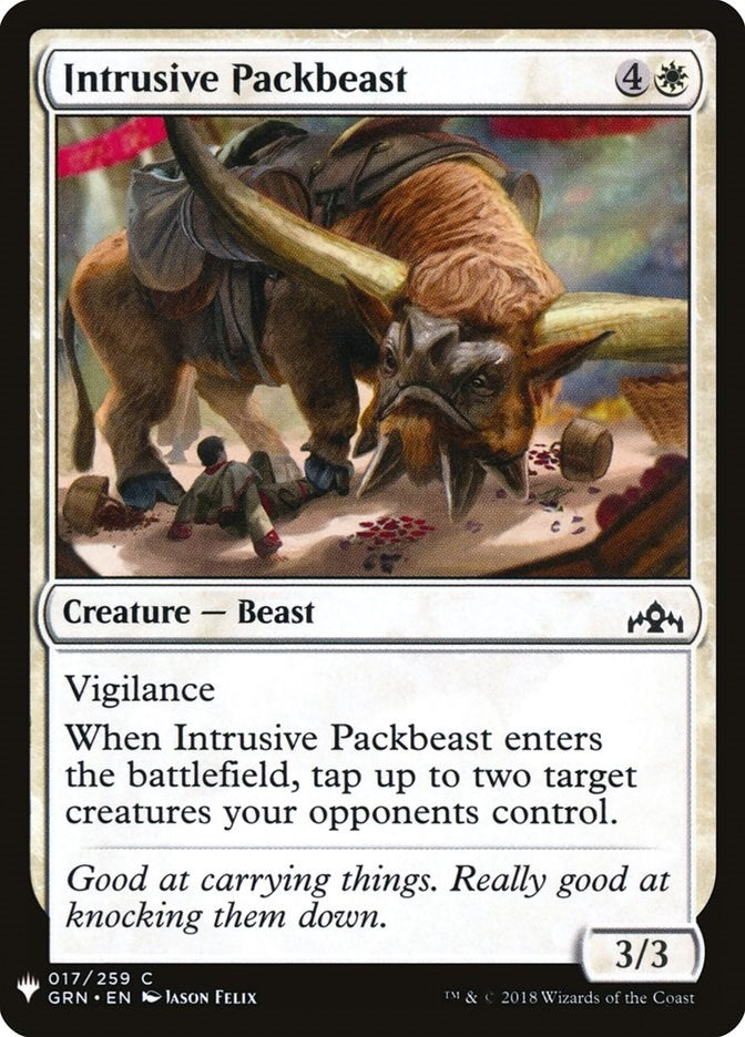 Image for Intrusive Packbeast (17) [The List Reprints] - Magic: The Gathering